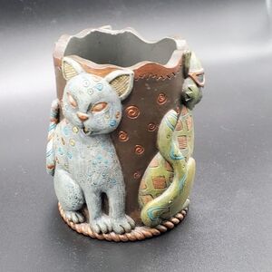 Jazzy Cats Pen/ Pencil /Trinket Holder